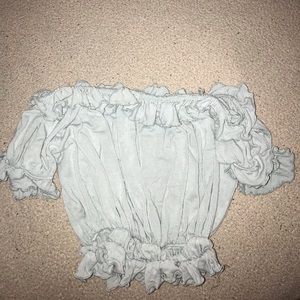 Off the shoulder crop top